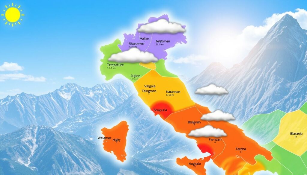 meteo Italia temperature massime e minime